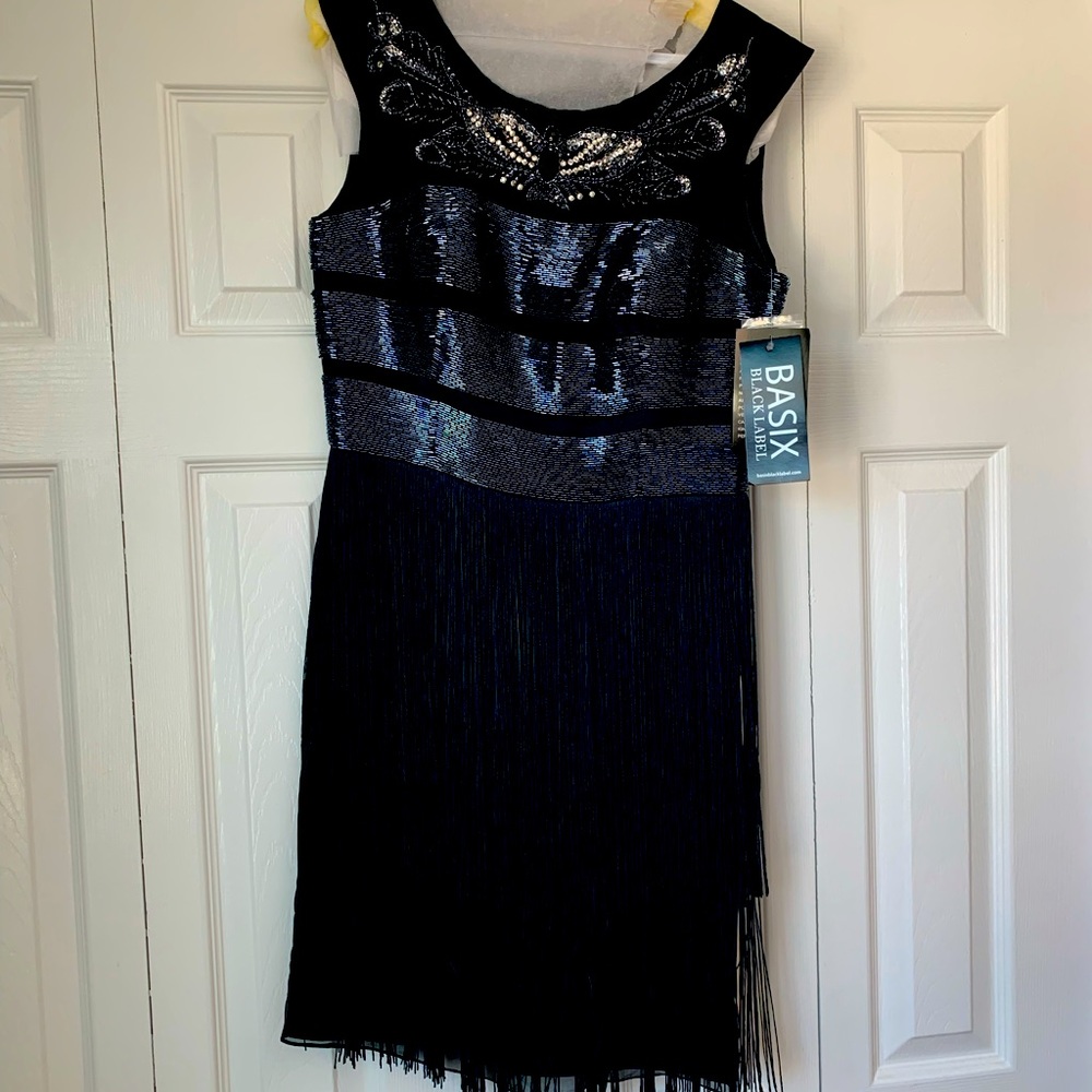 Basix Black Dress Silk . Was non  returnable. Perfect condition